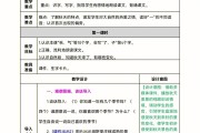 小学语文一年级教案详细人教版_小学语文一年级教案