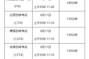 2022英语四级考试时间_2022英语四级考试时间6月