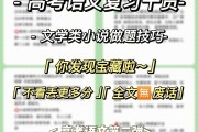 新高考语文答题技巧全套电子版_新高考语文答题技巧全套