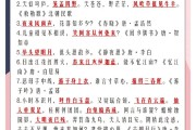 小升初语文知识点归纳整理(小升初语文知识点归纳整理档案)