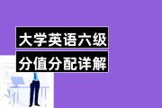 英语六级分值分布明细每题_英语六级每题分数分布情况