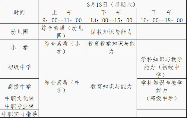 教师资格证考试时间(教师资格证考试时间上半年)