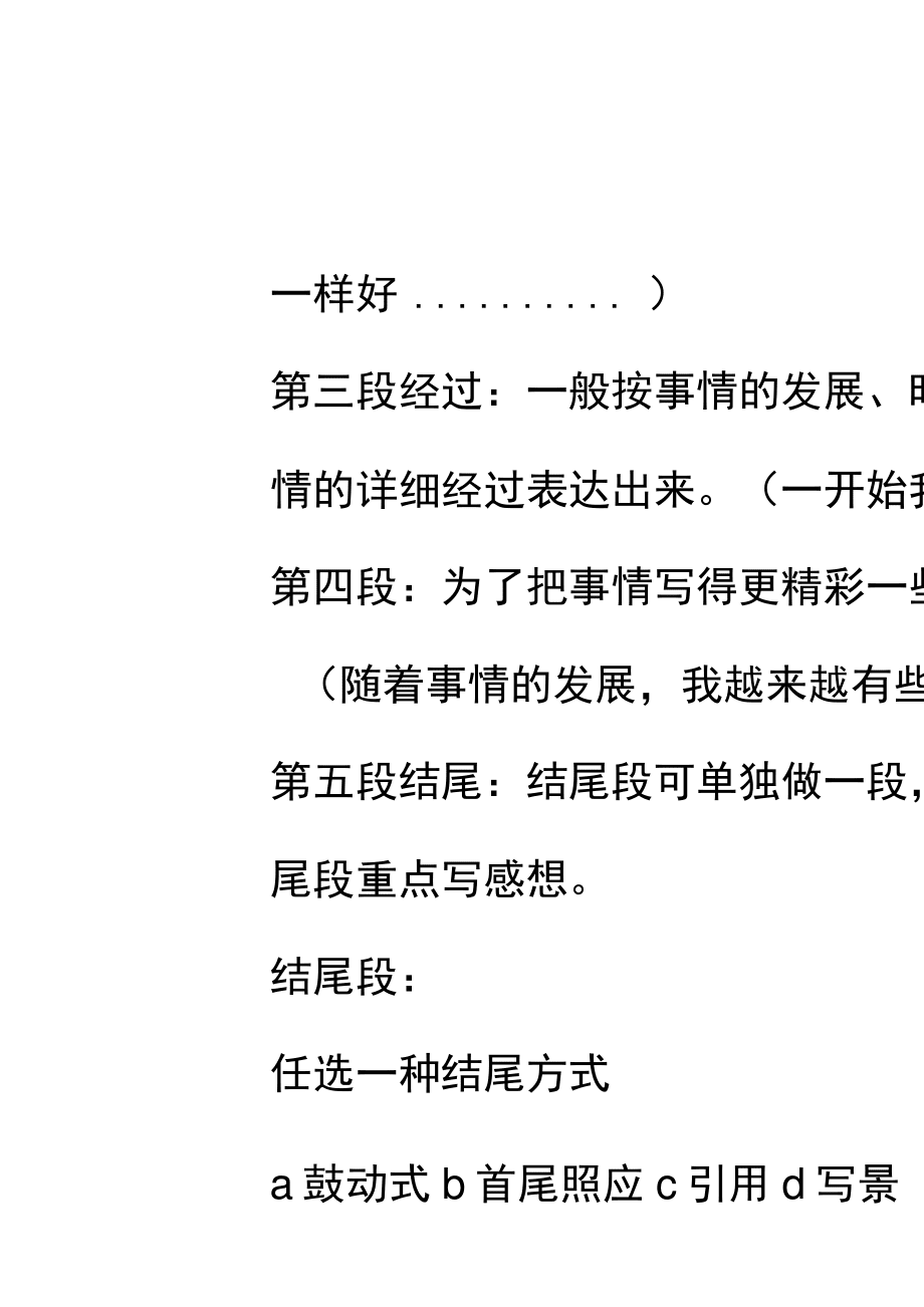 中考万能必背十篇优秀作文_初中作文万能模板套用