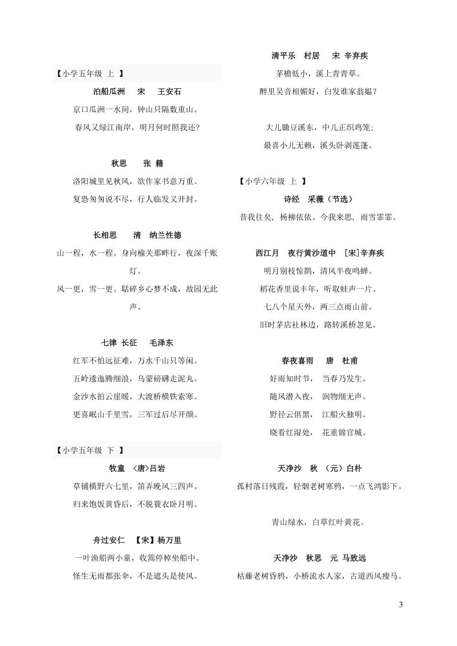 小学语文课本全部古诗古词_小学语文课本全部古诗古词朗读