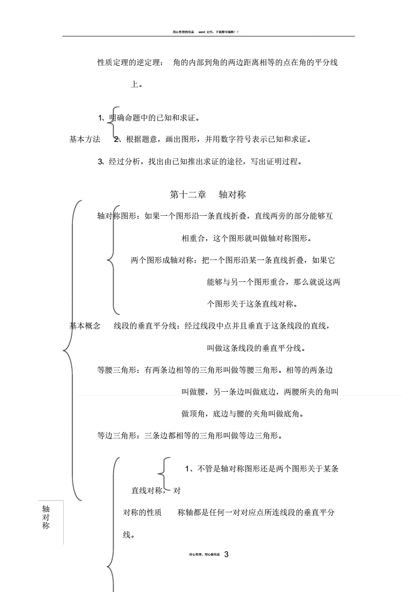 人教版初中数学知识点总结百度云(人教版初中数学知识点总结)