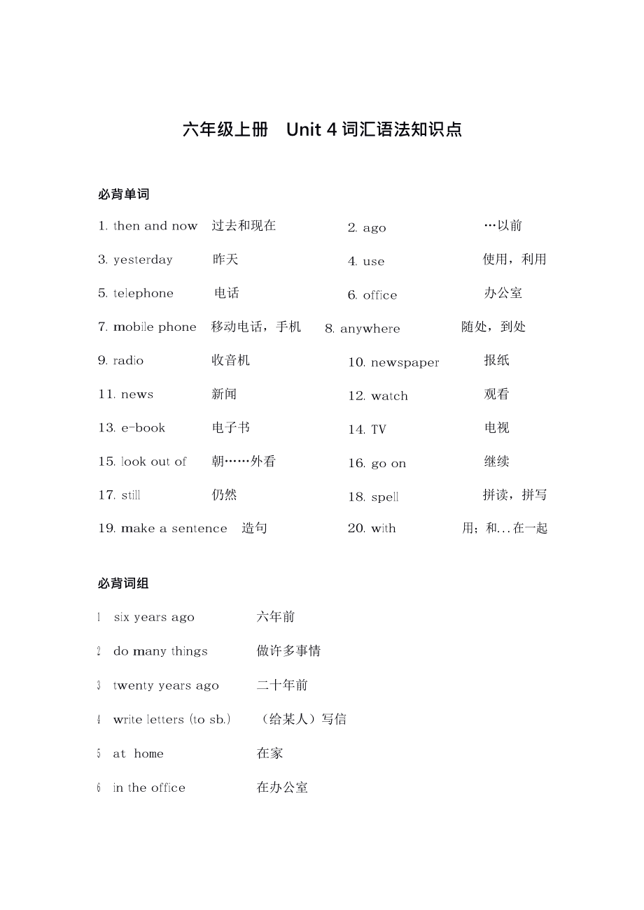 六年级英语语法基础知识大全(七年级英语语法知识点归纳总结)