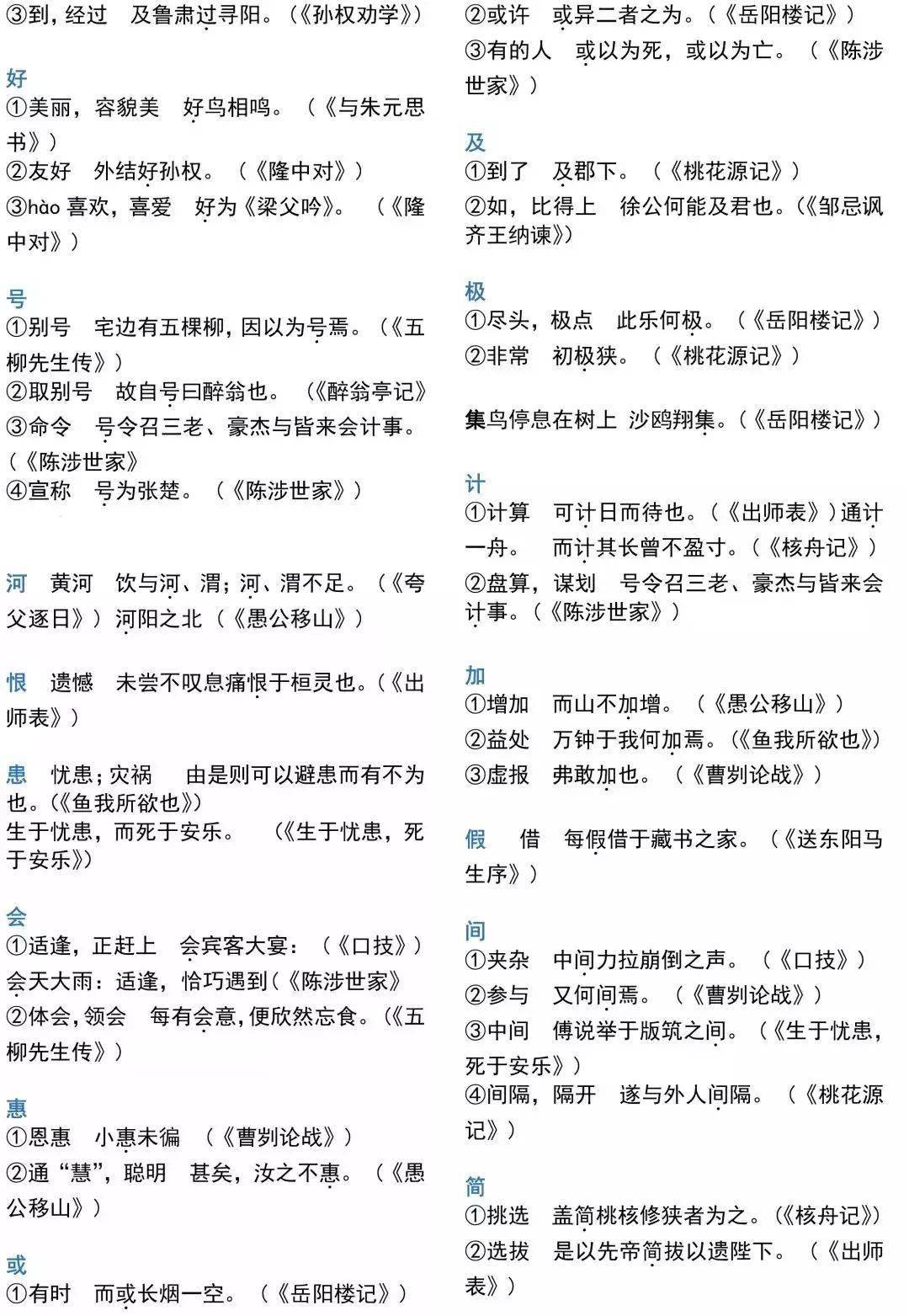 初中语文文言文归纳整理(初中语文文言文归纳整理图片)