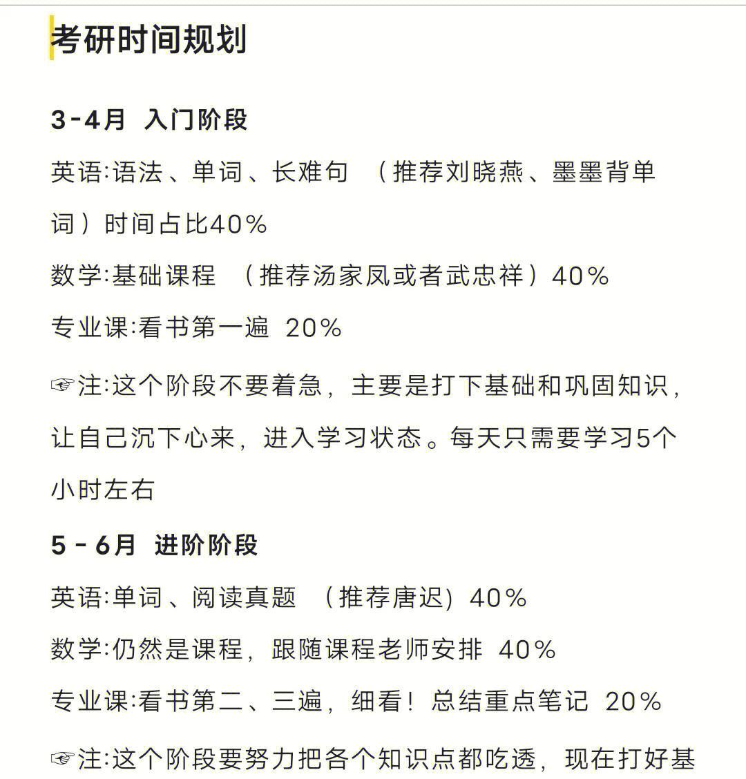 考研英语学习计划_考研英语复习计划表