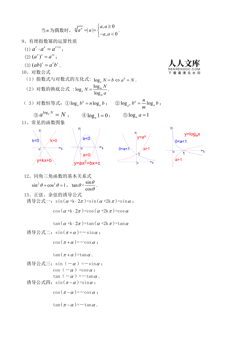 高中数学集合公式总结_高中数学集合公式总结归纳