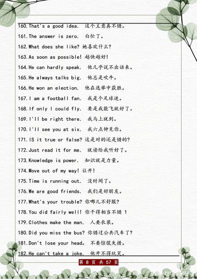 常用英语口语1000句最全最完整_常用英语口语1000句最全最完整怎么学