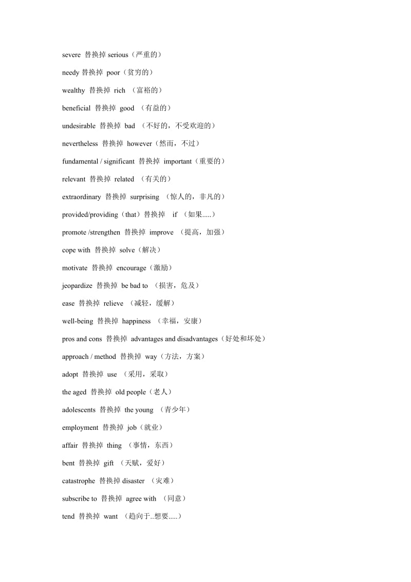 高中英语作文高级词汇(高中英语作文高级词汇句型)