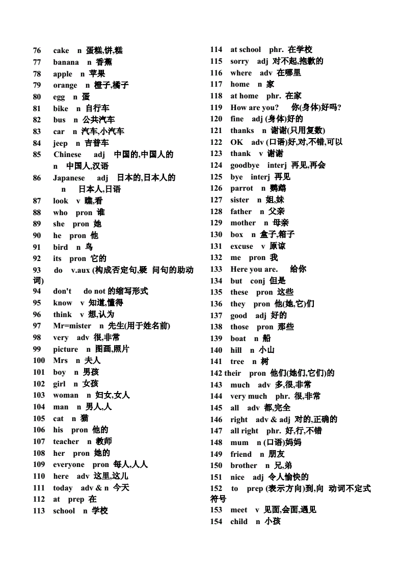 初中英语单词表3500词必背电子版_初中英语单词