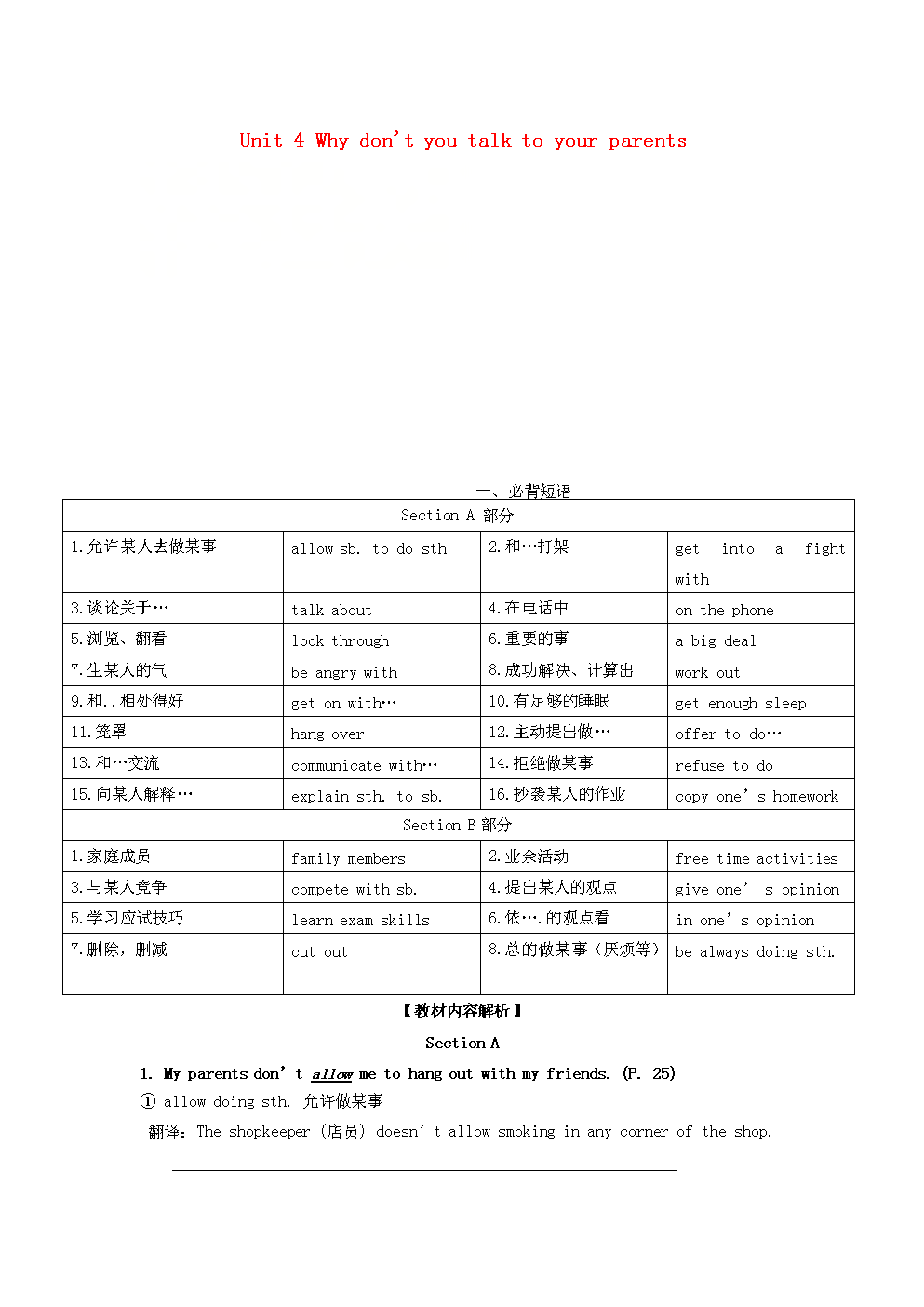 初二英语语法基础知识大全(初二英语语法基础知识大全图片)