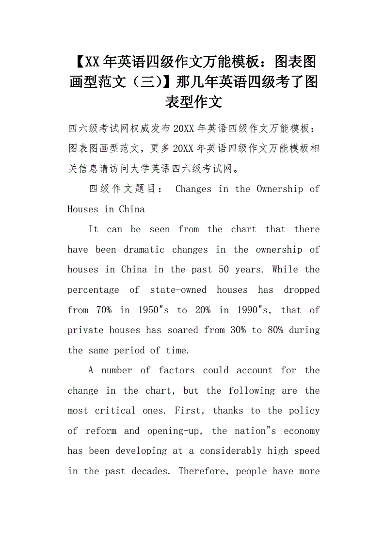 历年英语四级作文真题汇总_历年英语四级作文真题