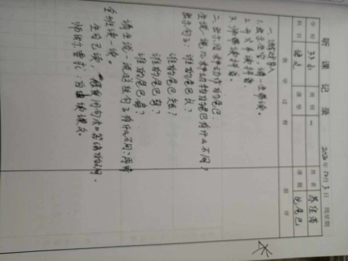 小学语文听课记录改进意见(小学语文听课记录改进意见及建议)