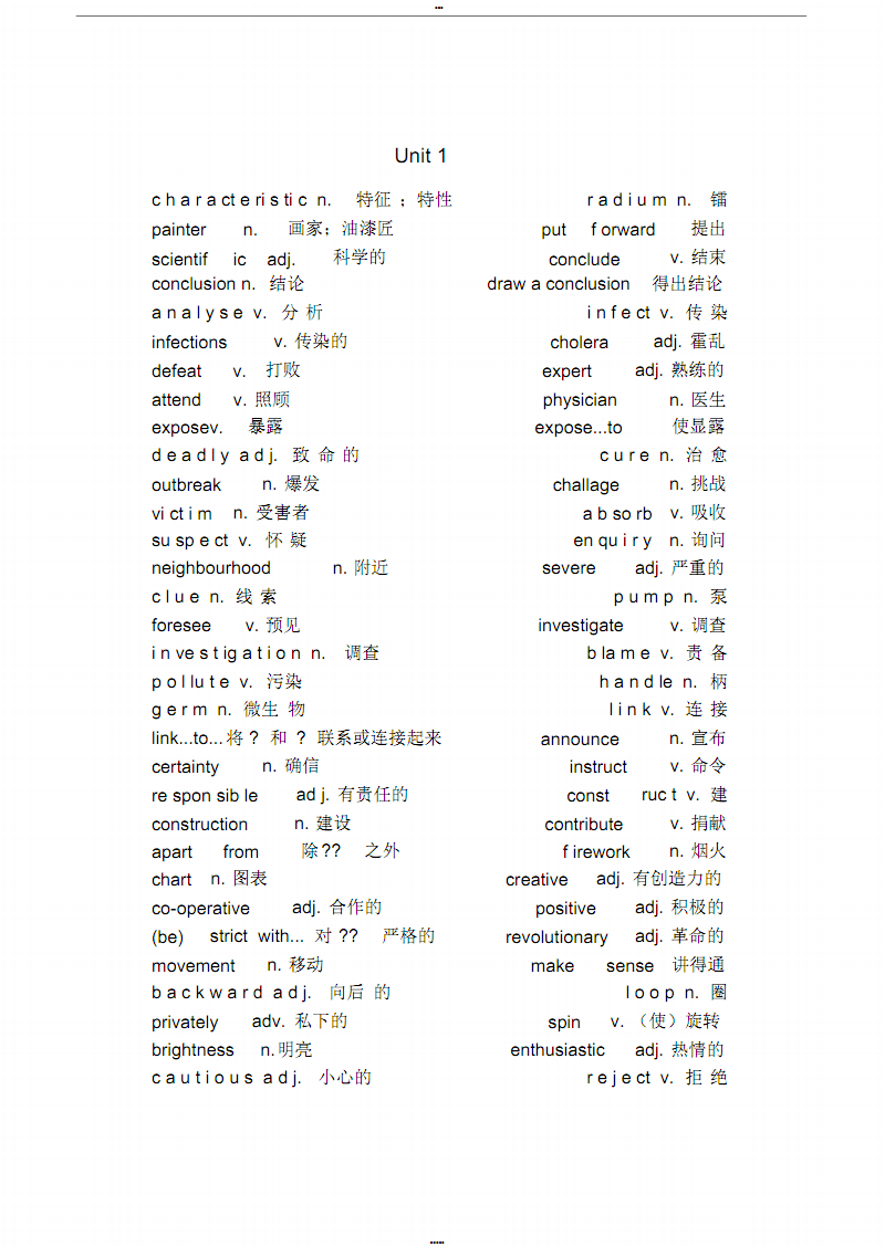 高中英语课本人教版电子版单词表文档_高中英语课本人教版电子版单词表