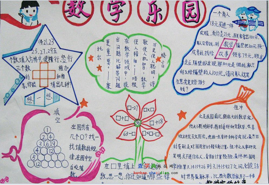 小学数学手抄报四年级上册(小学数学手抄报四年级上册高难度特别难)