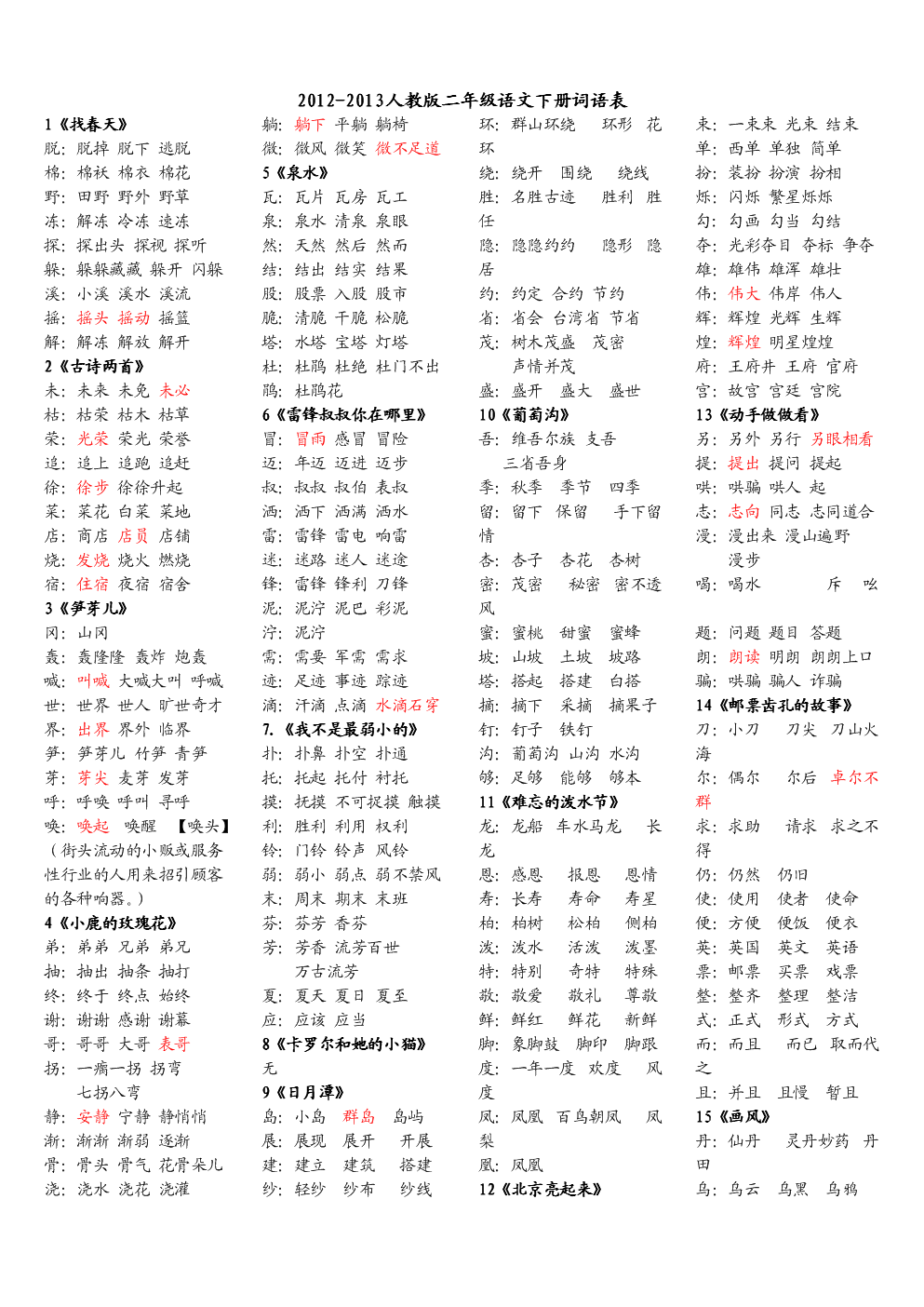 小学二年级语文课本下册电子版图片_小学二年级语文课本下册电子版