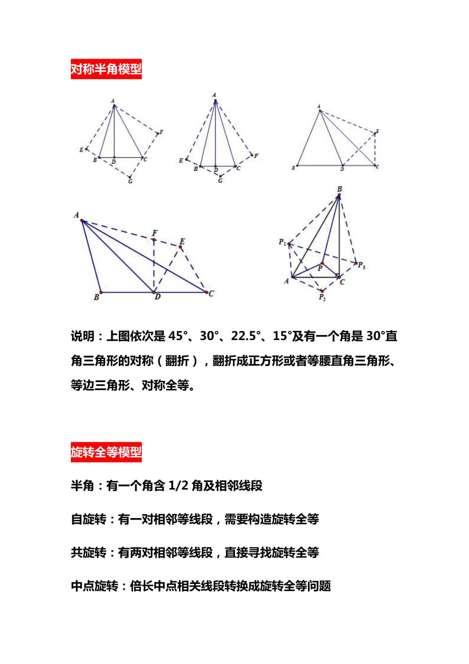 初中数学模型总结胡不归阿氏圆(初中数学模型总结)