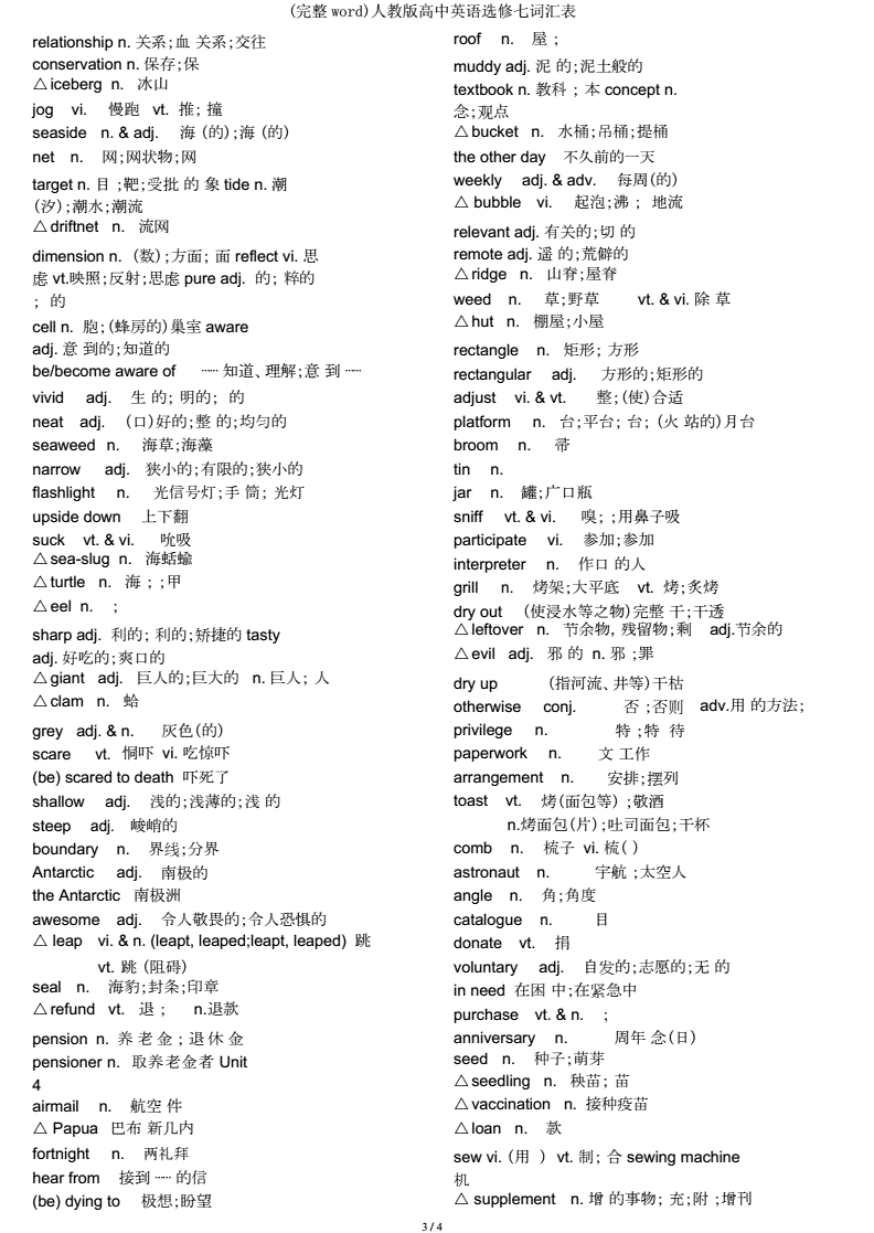 高中英语3500词汇电子版下载(高中英语3500词汇电子版)