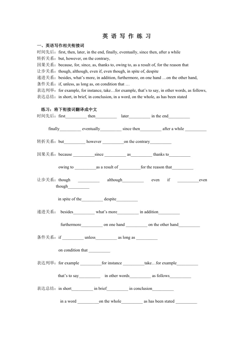 英语写作训练心得体会范文_英语写作训练心得体会