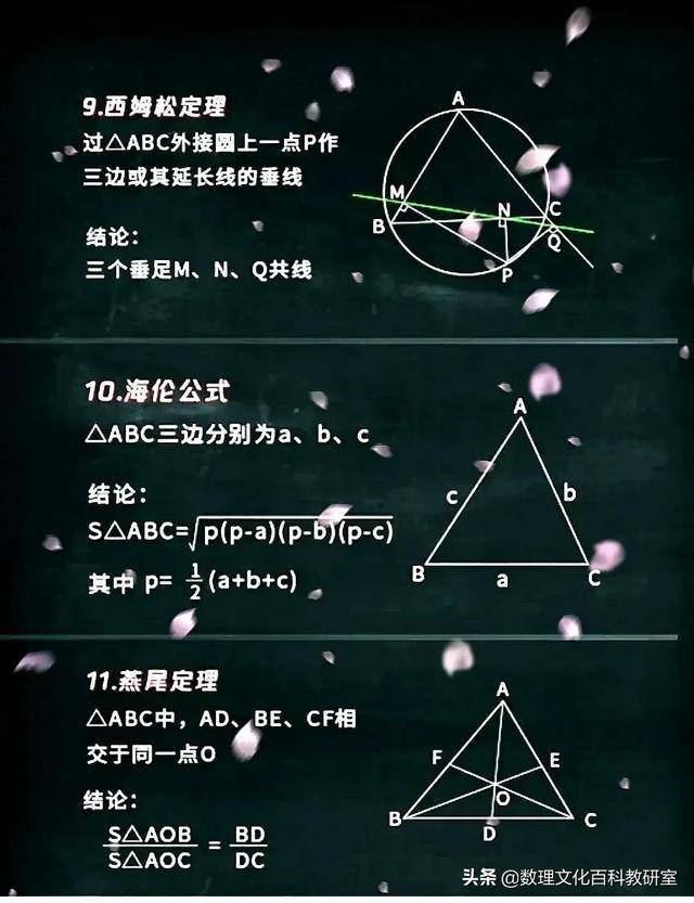 初中数学竞赛公式定理大全(初中超纲却超级好用的定理)