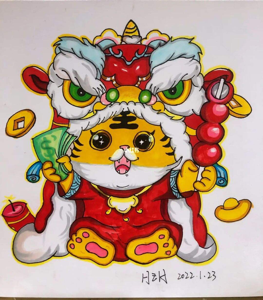 虎年主题画(虎年主题画手抄报简单)