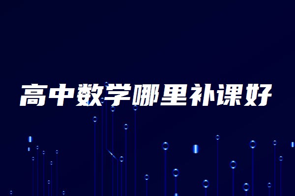 高中数学网上补课有用吗_高中数学网上补课