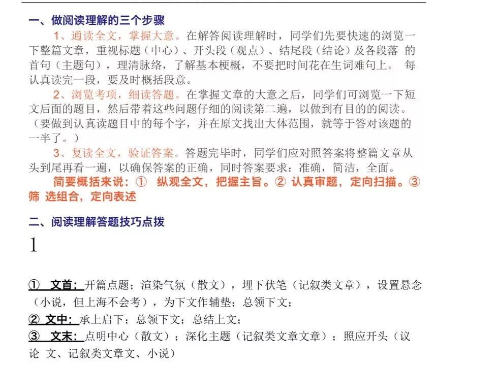 小学语文阅读理解的技巧和方法(小学语文阅读理解的技巧和方法百度网盘)