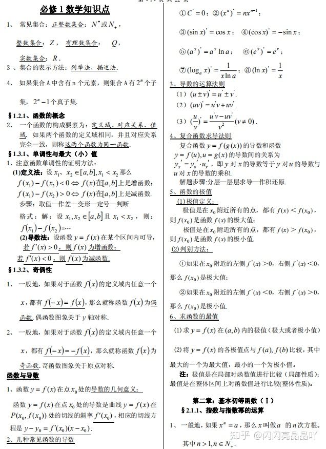 高中数学知识点总结及公式大全百度网盘(高中数学知识点总结及公式大全ppt)