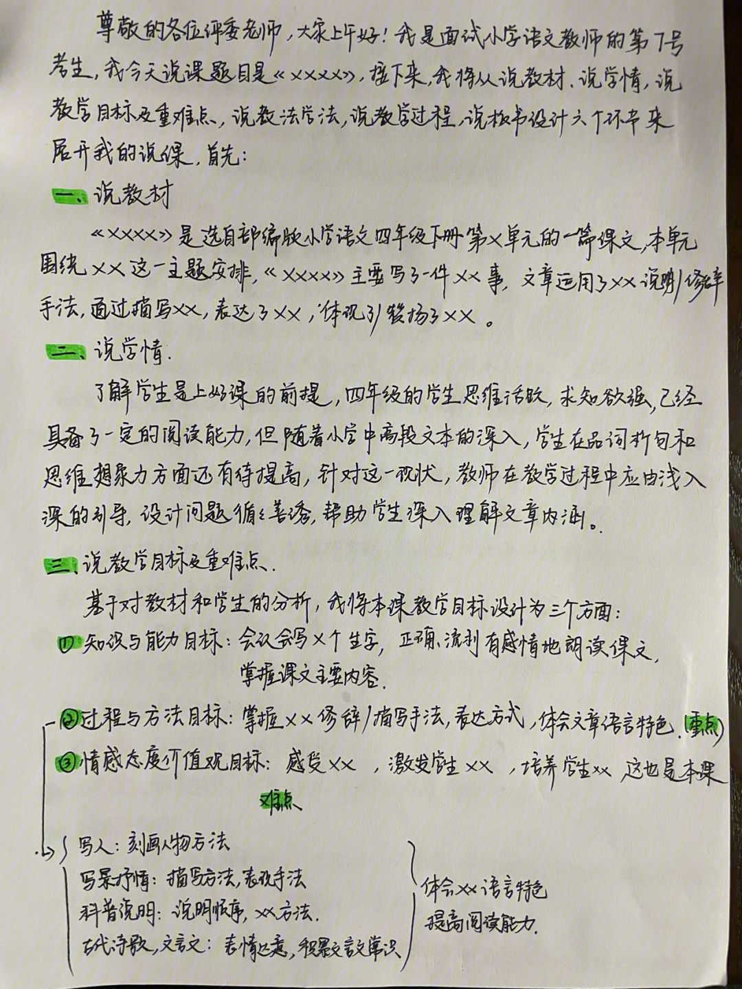 语文说课开场白和结束语(小学语文说课稿开场白)