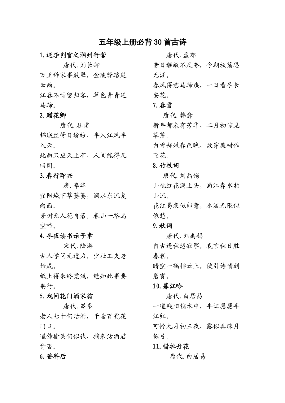 小学语文知识大全精选160首古诗词_小学语文知识点总结大全古诗