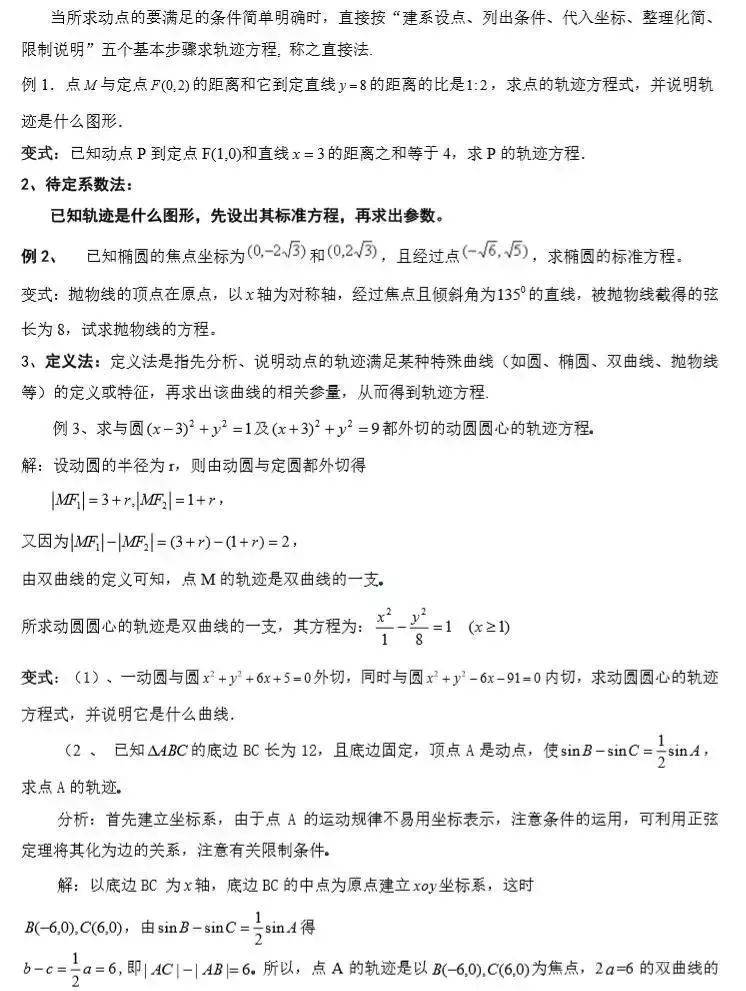 山东高中数学合格考试的知识点有哪些_山东高中数学合格考试的知识点