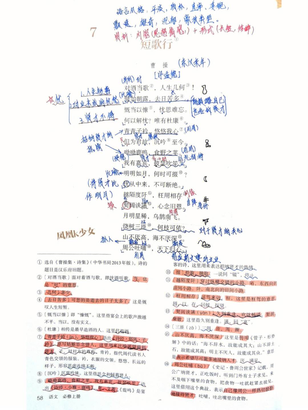 高中语文必修一第一单元思维导图人教版(高中语文必修一第一单元总结)