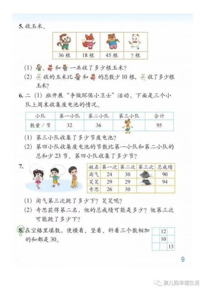 小学二年级数学上册电子课本青岛版_小学二年级数学上册电子课本