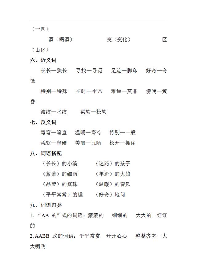 二年级下册语文重点知识点总结_二年级下册语文重点知识点总结手抄报