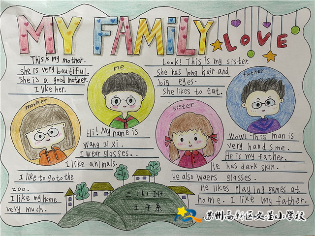 关于五年级英语手抄报myfamily的信息