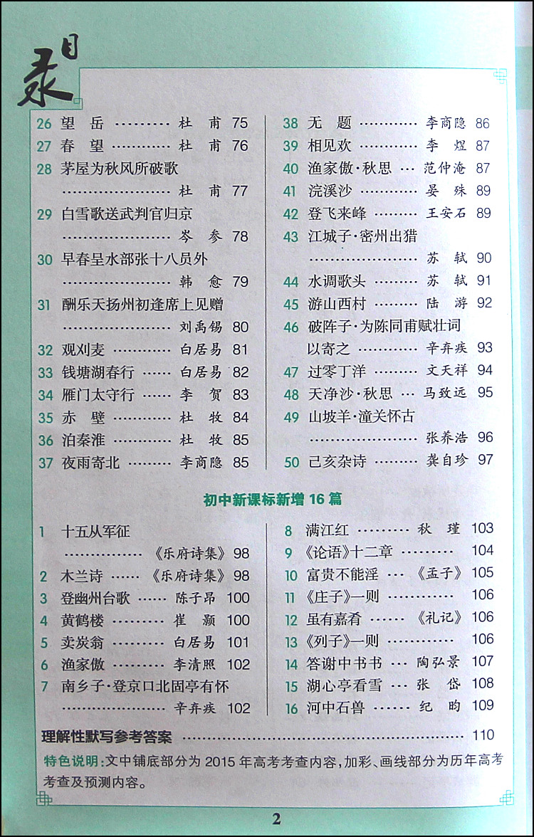 高中语文必背古诗词最新10篇_高中语文必背古诗词最新10篇视频