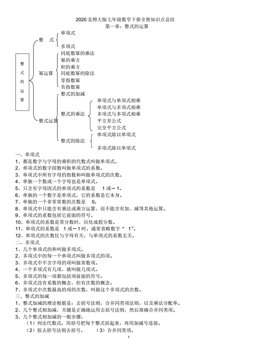 数学初中知识点总结归纳(数学初中知识点总结归纳公式)