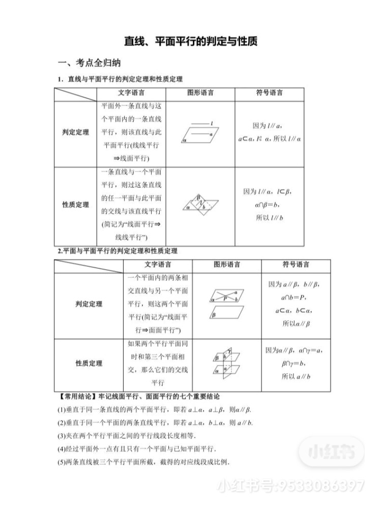 高中数学立体几何知识点总结(高中数学立体几何知识点总结及公式大全)