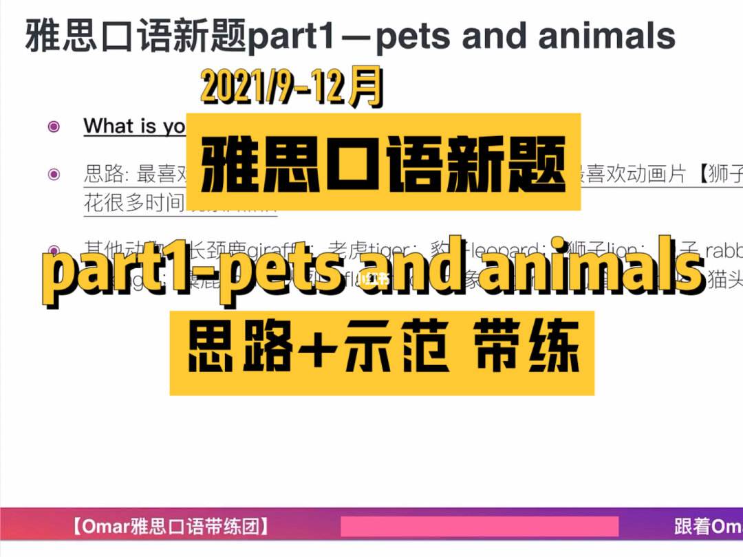 pets英语口语二级必背句的简单介绍