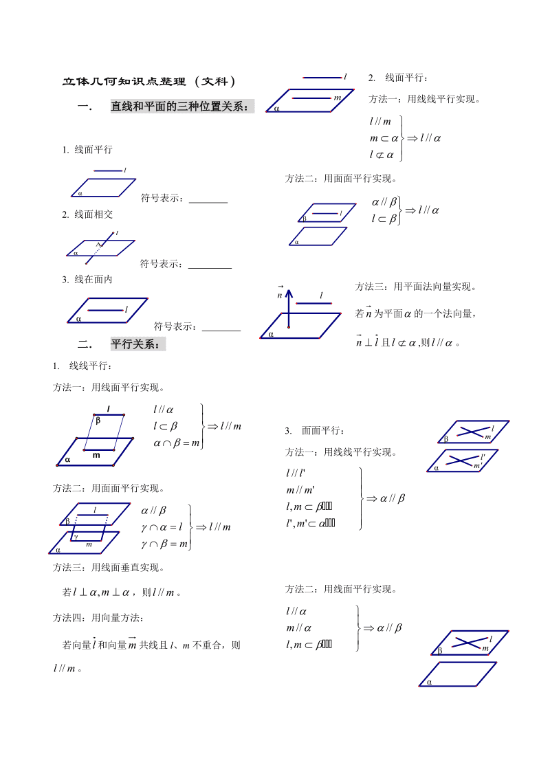 高中数学几何知识点总结及公式大全图片(高中数学几何知识点)