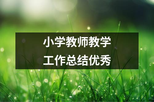 小学语文教师个人工作总结2022_小学语文教师个人工作总结2022年11月