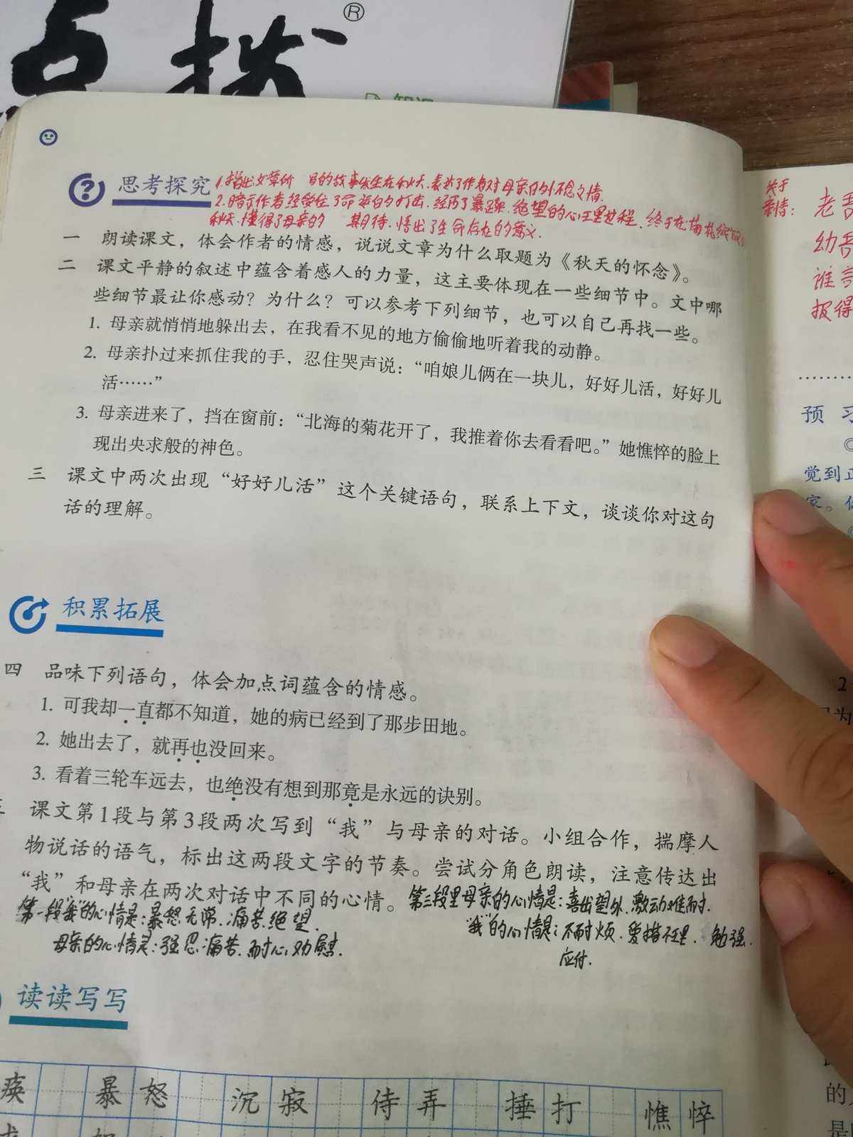 初中批注式阅读课件_初中语文课文批注