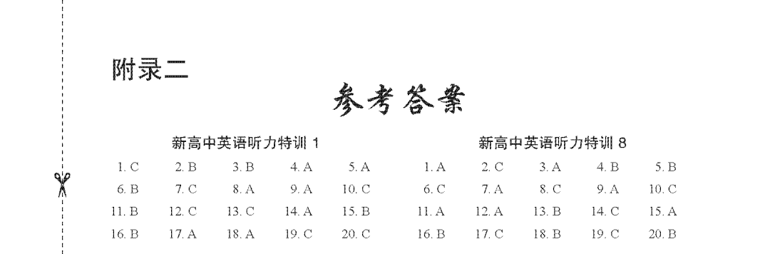 高中生英语听力素材_高中英语听力素材