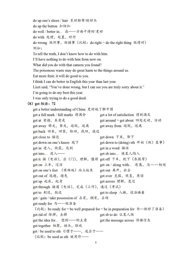 高中英语短语与句型图解速记(高中英语短语与句型)