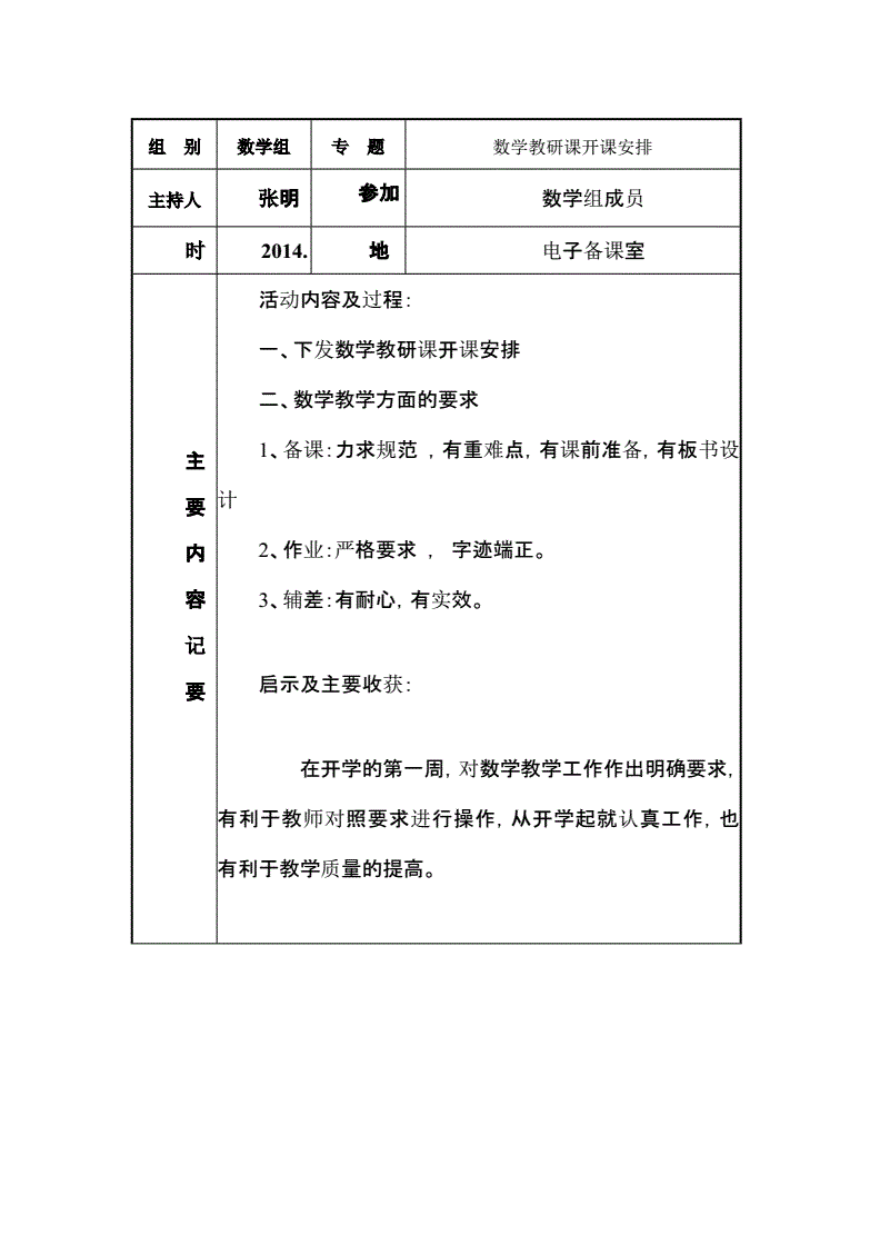 初中语文课程标准教研活动记录_初中语文课程标准教研活动记录怎么写