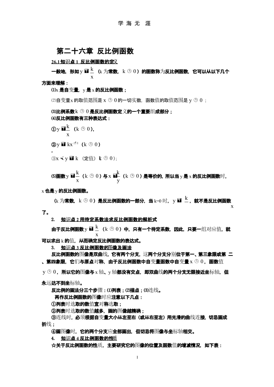 湘教版初中数学知识点总结及公式大全(湘教版初中数学知识点总结)