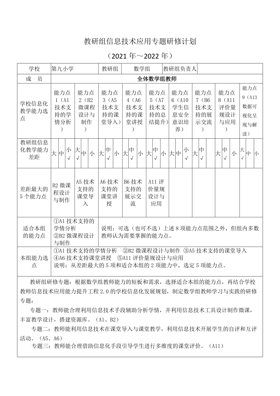 小学数学教研组工作计划2020(2021小学数学教研组工作计划)