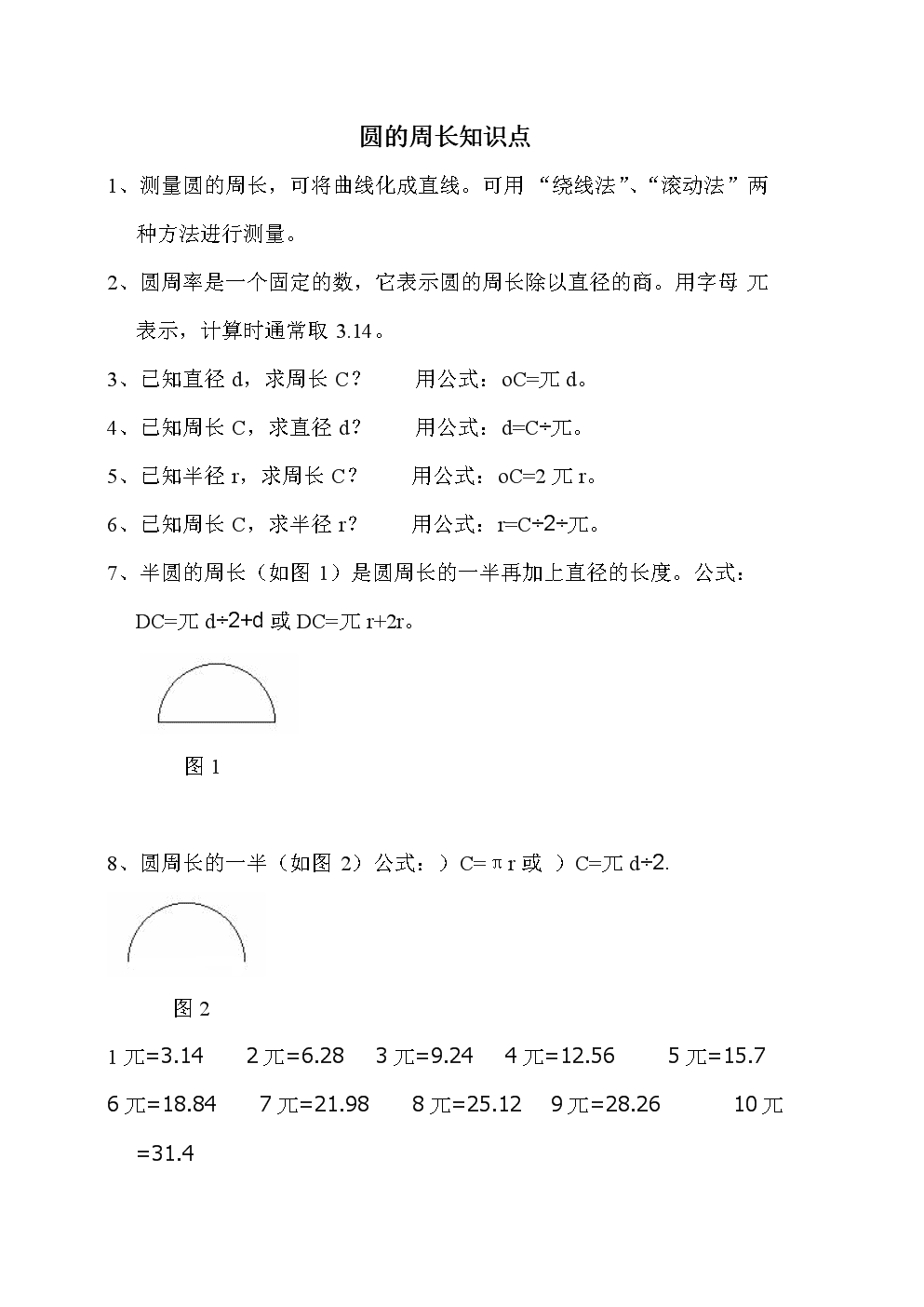 初中数学圆的相关知识点总结(圆的初中数学知识点总结)